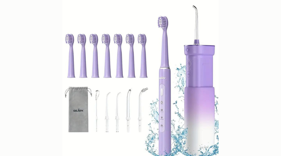 Electric Oral Irrigator, Toothbrush Combo