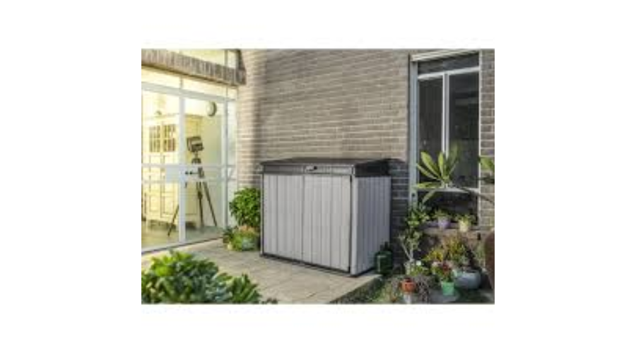 Grey Outdoor 1150L Garden Storage Shed 