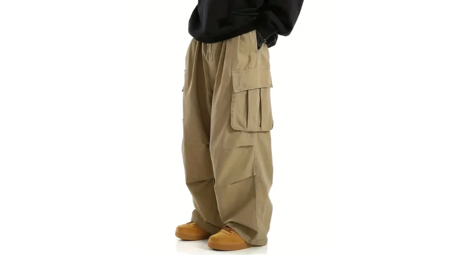 Men's Straight Leg Loose Casual Outdoor Baggy Cargo Pants