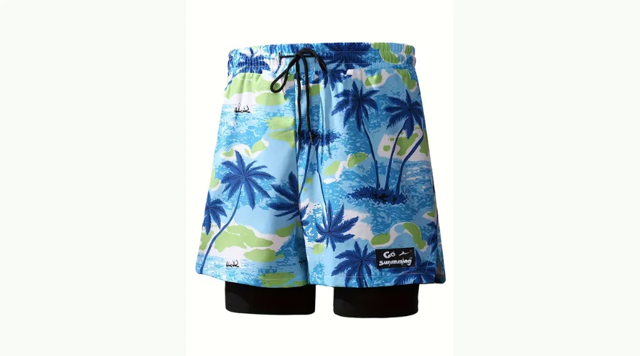 New Quick-Drying Large Size Boxer Swimsuit Bathing Hot Spring, Colourful Beach Shorts