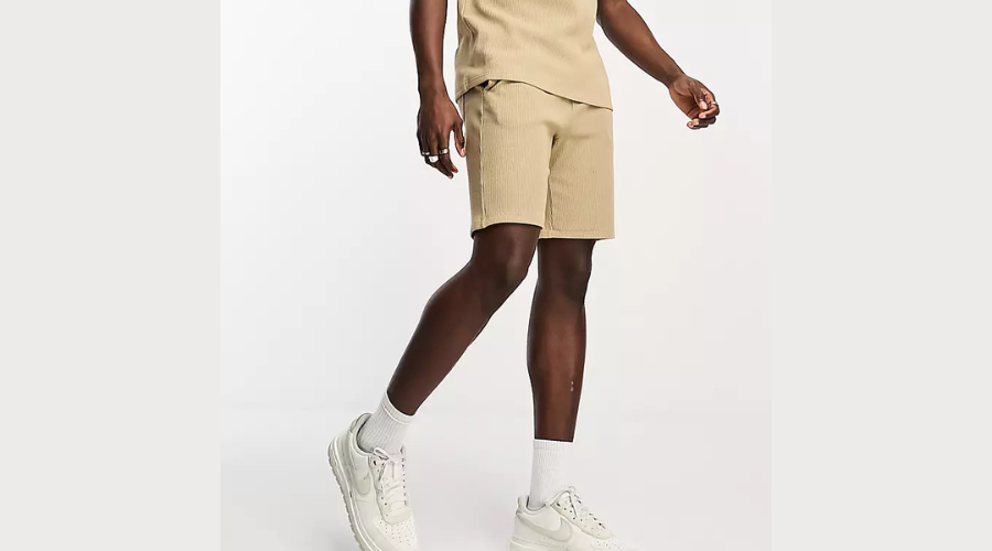 Only & Sons – Beige Jersey Shorts | Findwyse