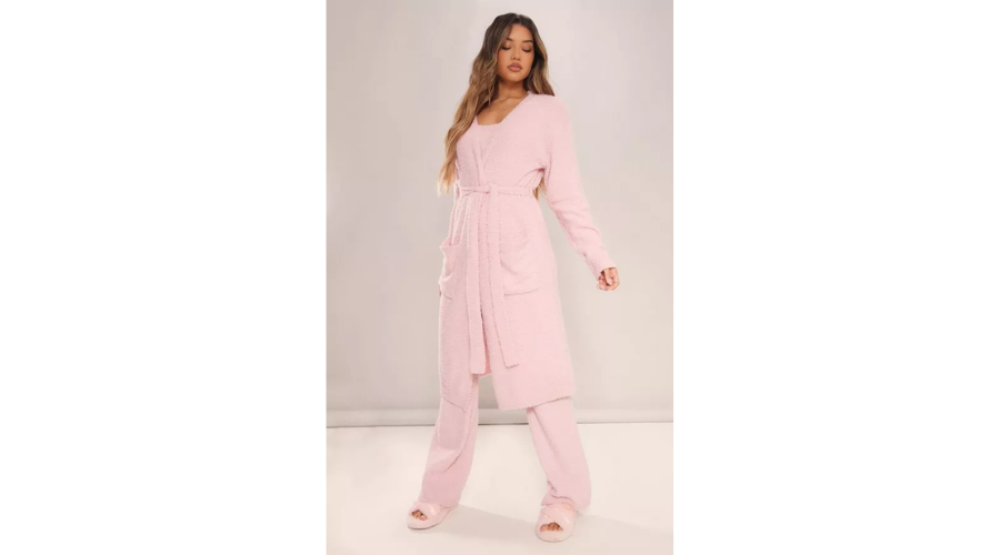 Pink Cosy Dressing Gown by Prettylittlething 