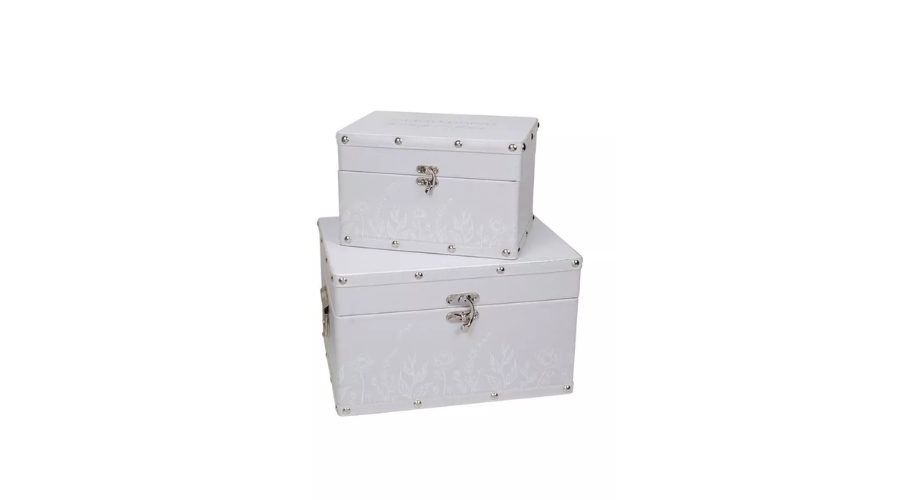 Set Of 2 Luggage Boxes - Wedding Keepsakes | Findwyse