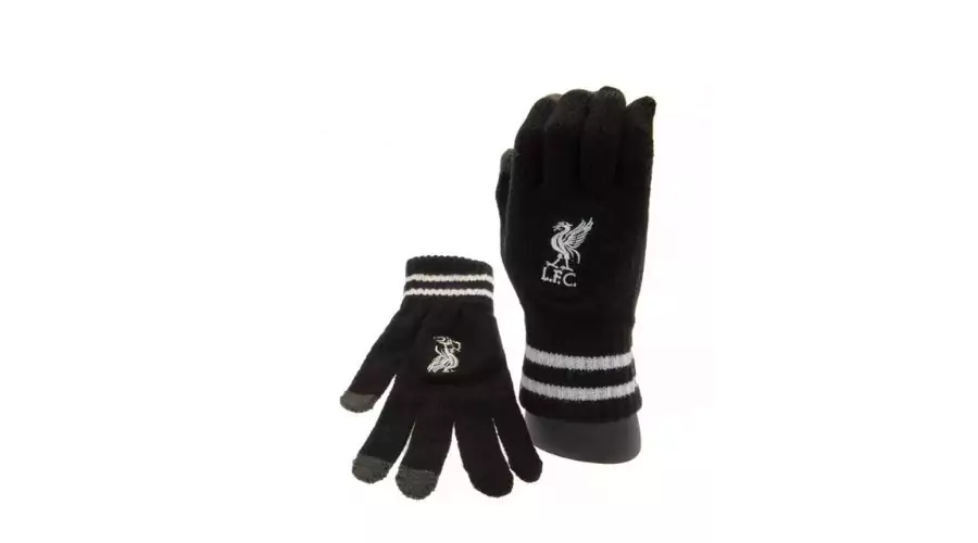 Liverpool Fc Knitted Crest Touch Gloves