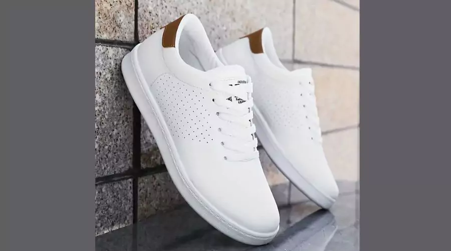 Men’s Low-Top Solid Color Casual Skateboard Shoes 