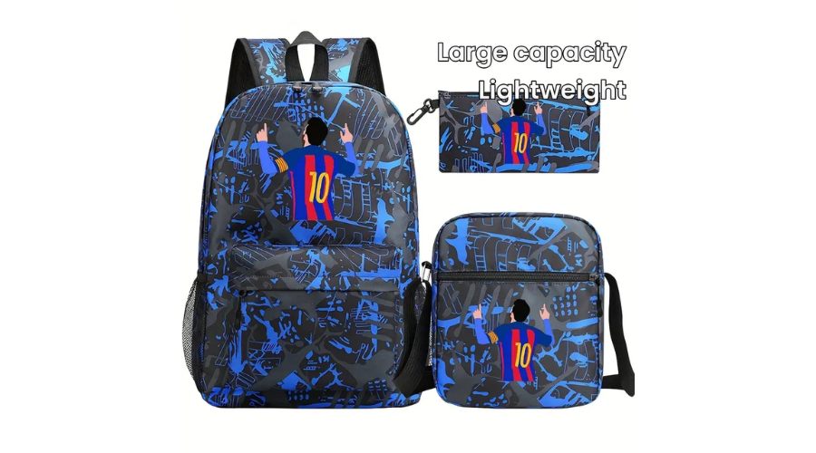 3pcs New Digital Star Student Backpack