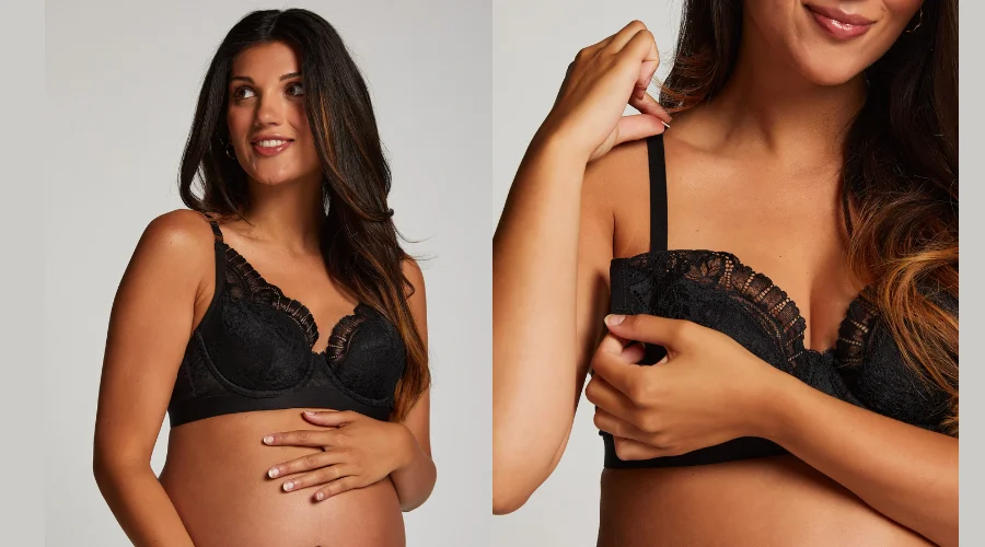 Adelaide Padded Nursing Bra - Black