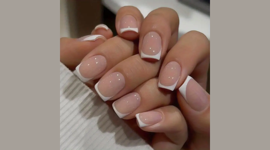 Gorgeous White French Tip Fake Nails - Press On Nails for Women & Girls