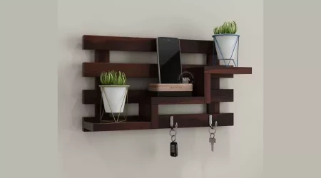 Keychain holder for a wall