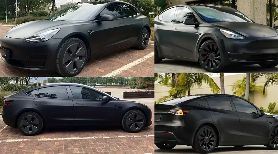 High-Quality Matte Black Vinyl Wrap for Cars