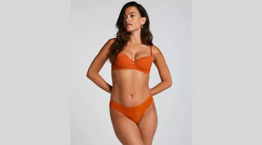 Invisible String Stripe Mesh - Orange