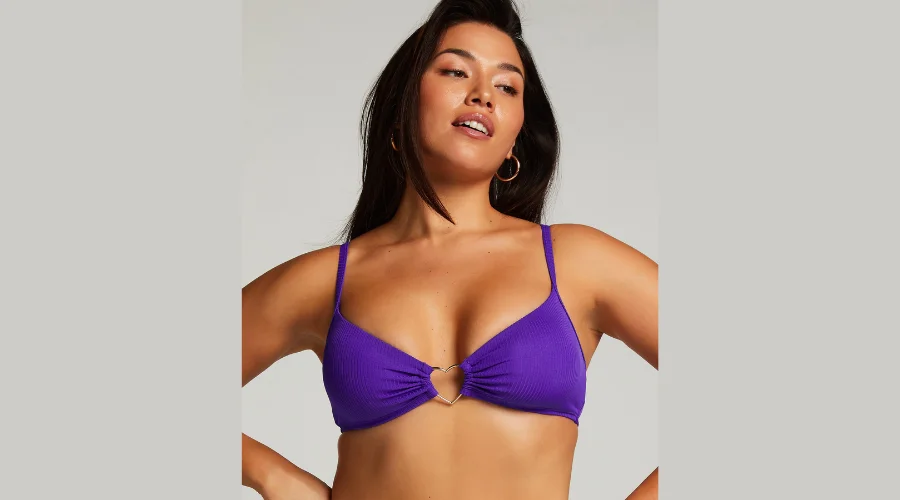 Purple Eclipse Bikini Crop Top 