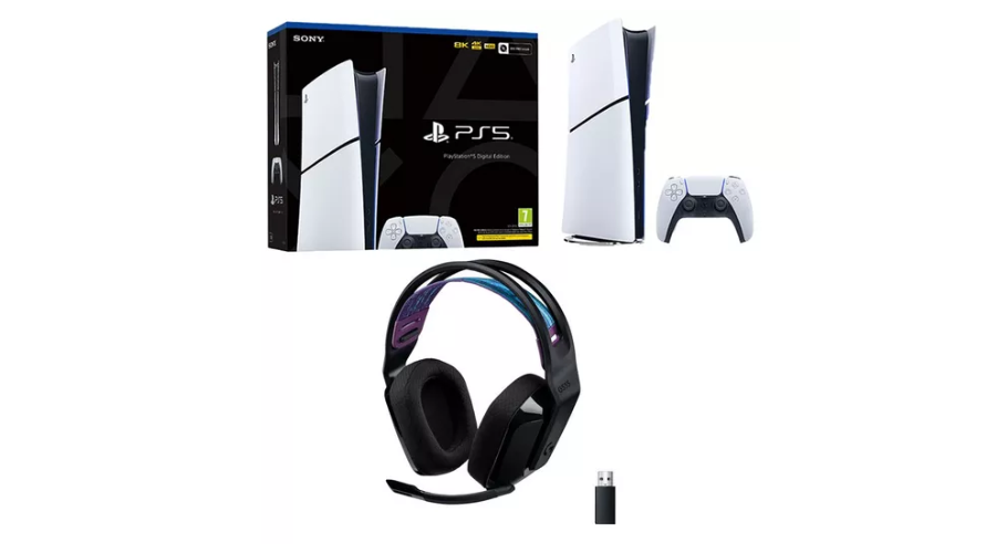 SONY PlayStation 5 & Logitech G535 Wireless Gaming Headset Bundle