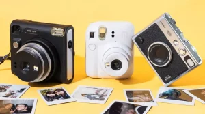 Compact polaroid camera