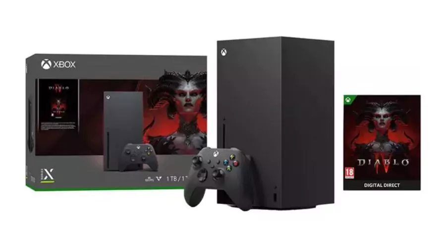 Microsoft Xbox X and diablo iv 