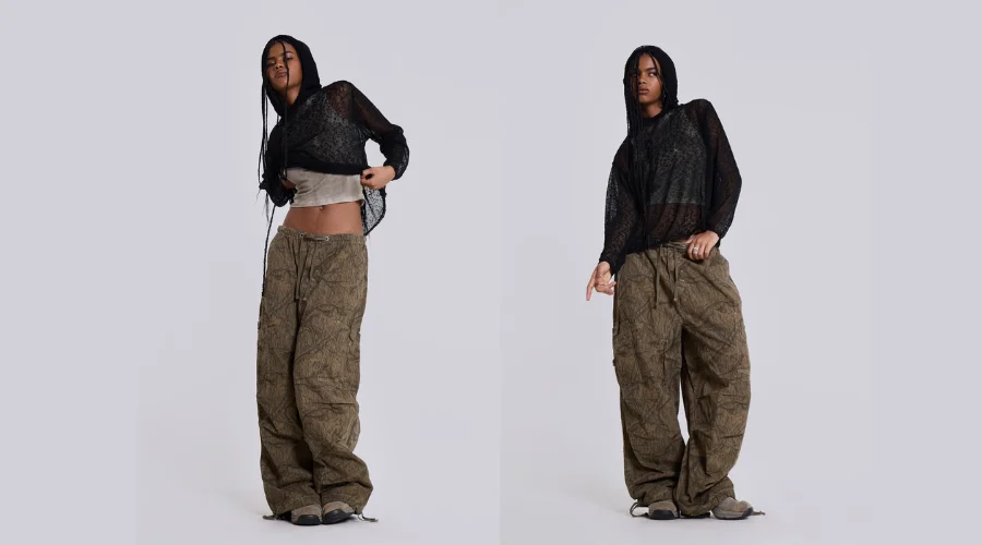 Forest Camo Parachute Pants