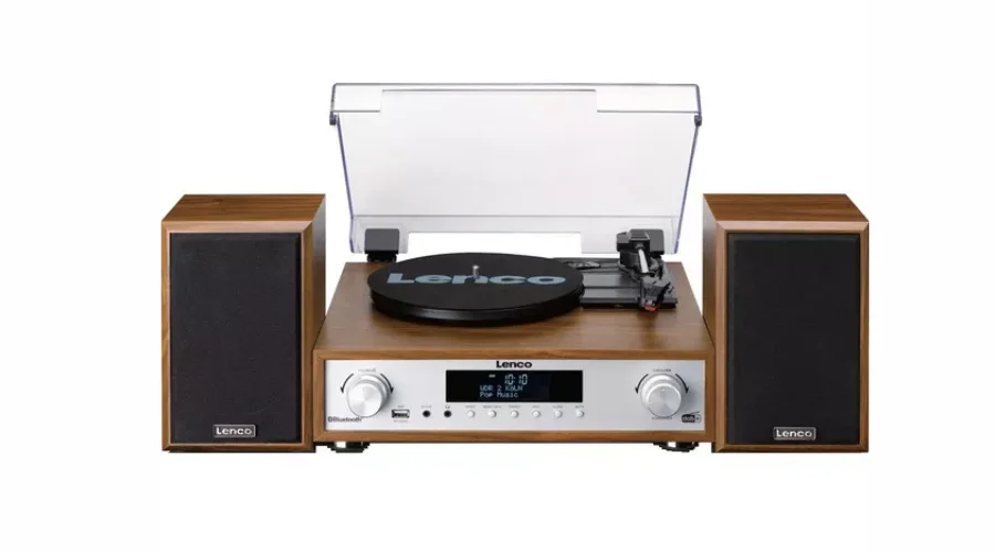 LENCO MC-160WD Belt Drive Bluetooth Turntable - Wood