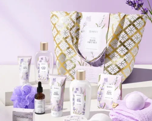 15pcs Lavender-Scented Spa Bath Gift Set