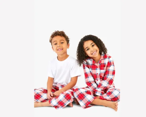 Kids Mini Me Matching Check Family Pjs