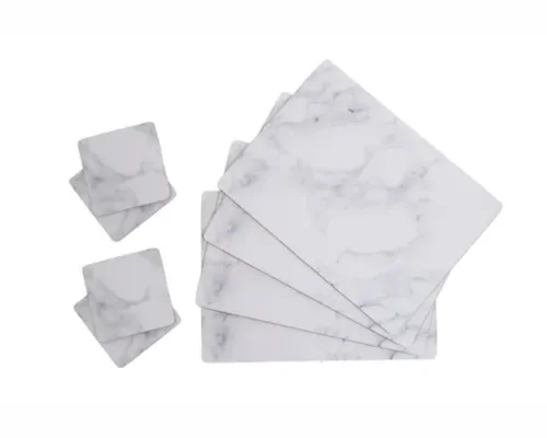 Stylish 8Pc Cork Placemats And Coasters, Practical Design Heat Resistant