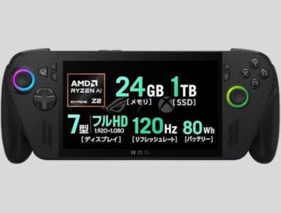 ASUS ROG Ally Z1 Extreme 7-Inch 120Hz Handheld Gaming PC