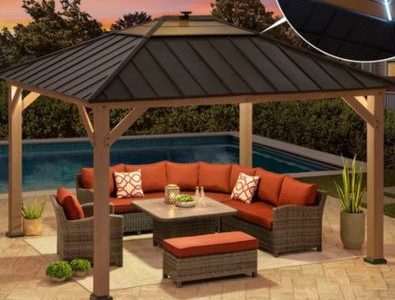 Sunjoy 11x13 Hardtop Gazebo Pavilion